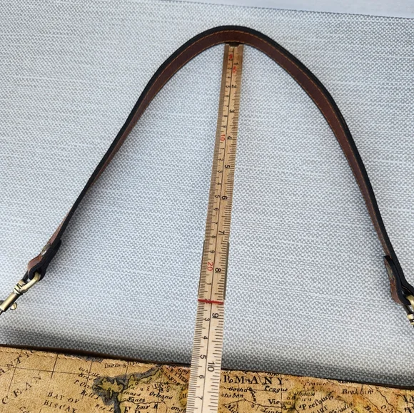 Patricia Nash European Map Leather Shoulder Bag Wristlet Set Handbag - Picture 11 of 16